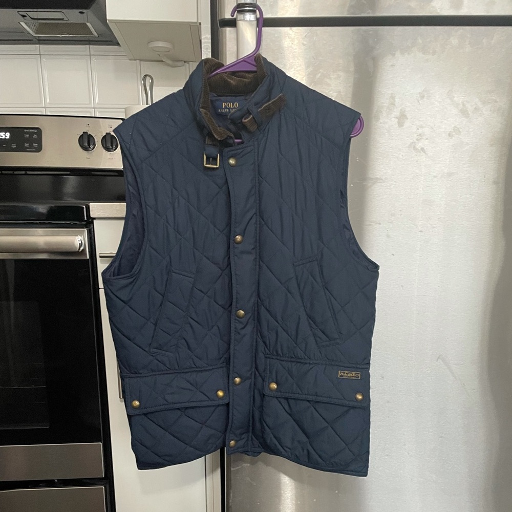 Medium Polo Ralph Lauren Navy Bomber Vest